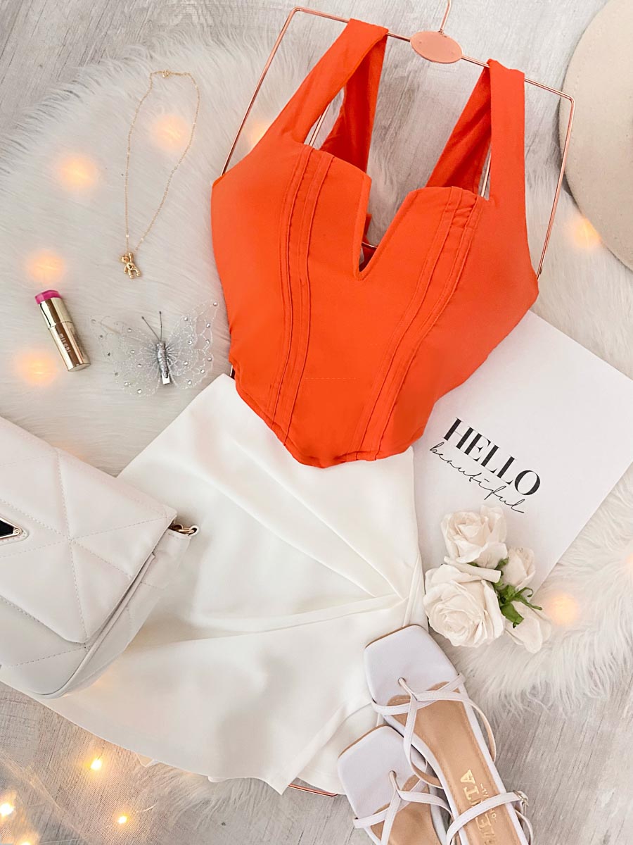 Blusa Xandra Naranja
