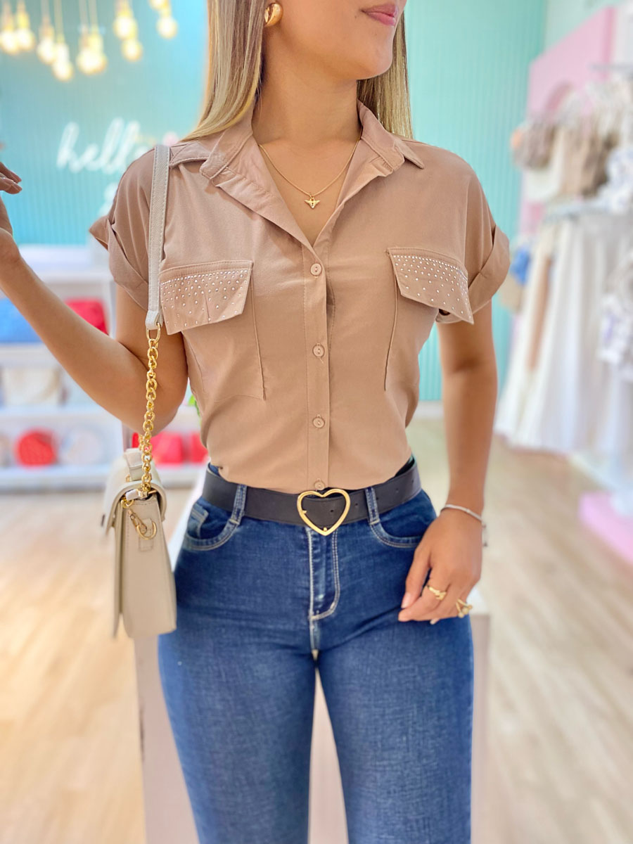 Camisera Martina Camel