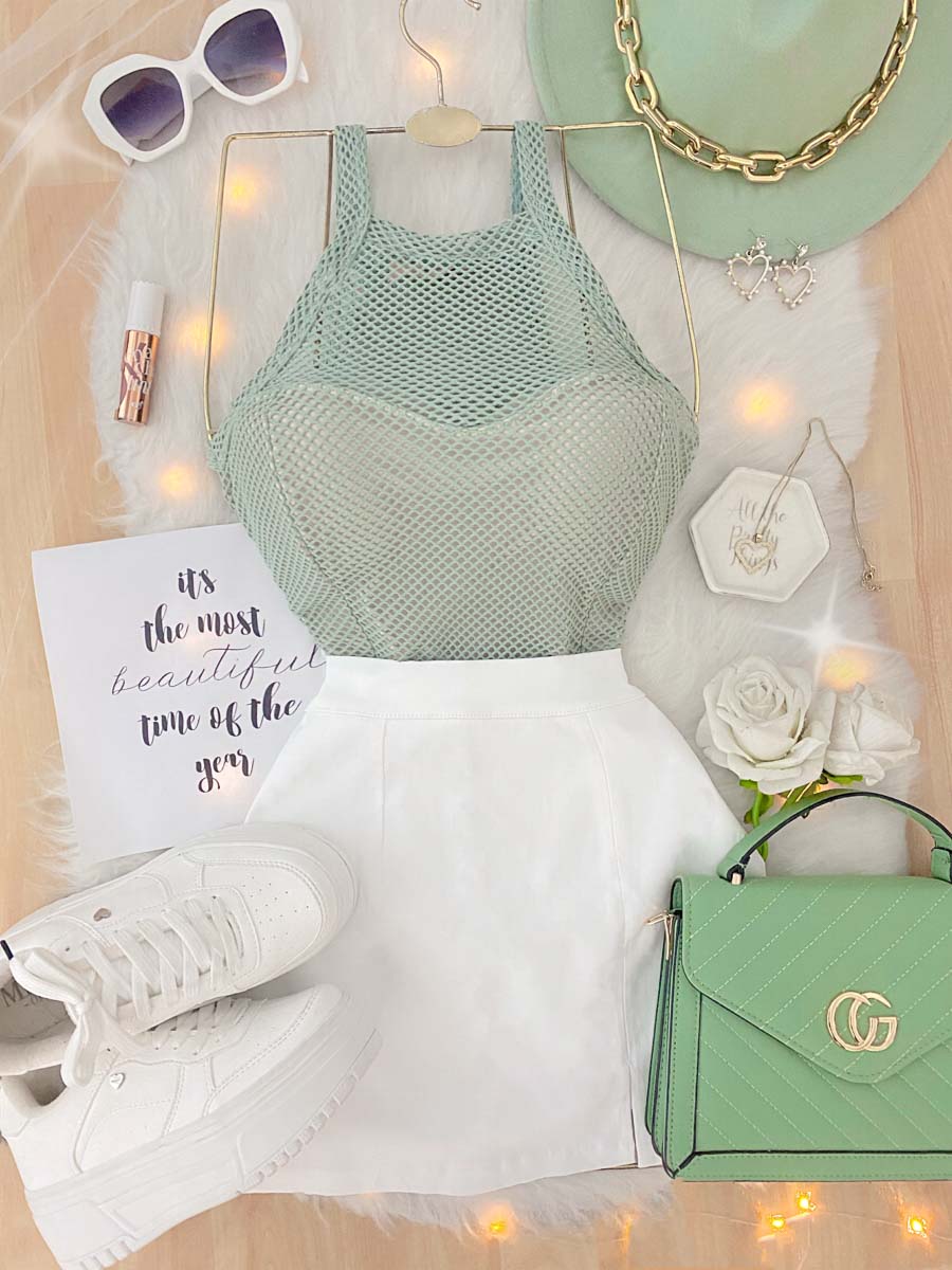 Blusa Romme Verde Salvia