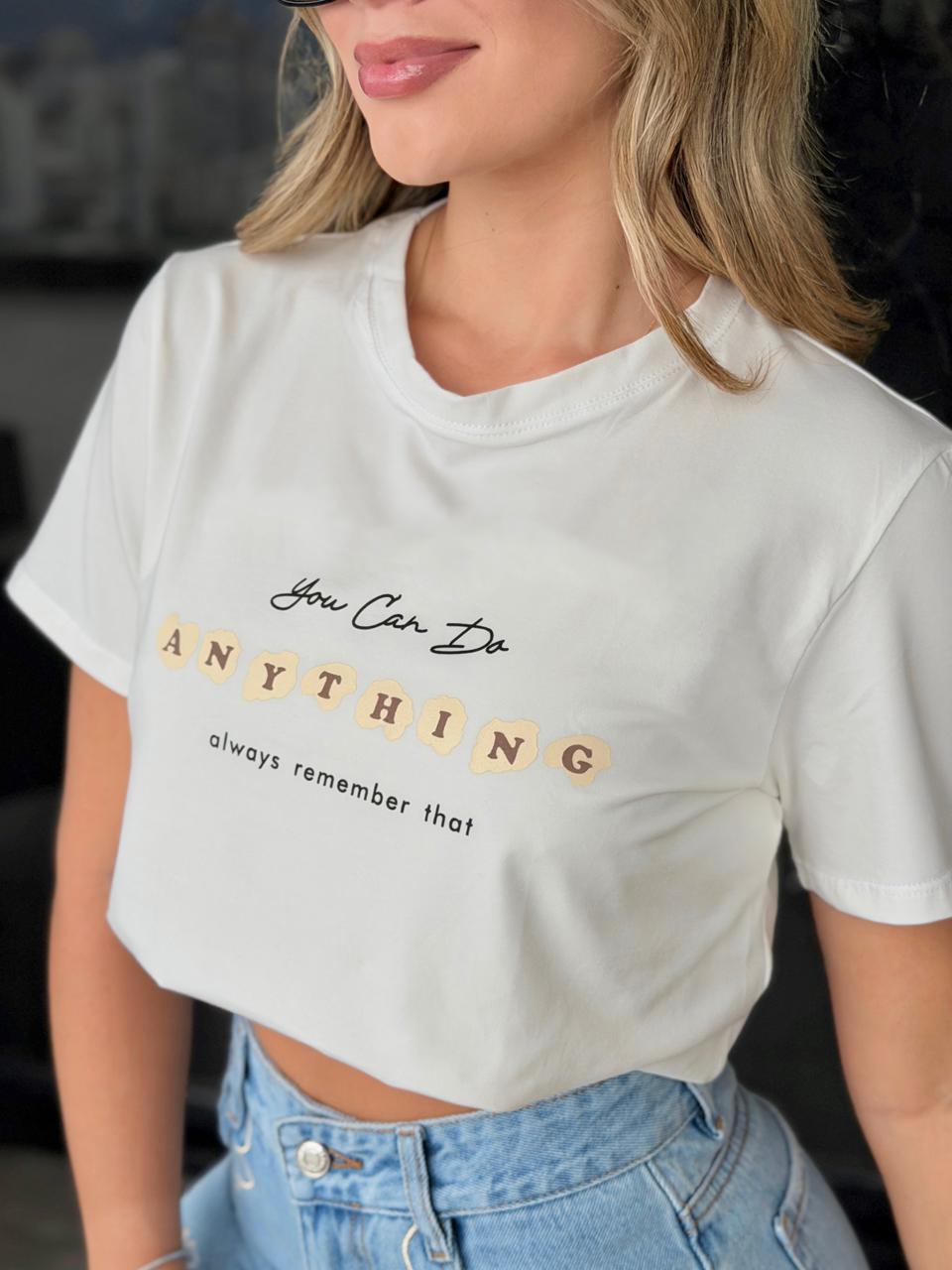 Camiseta Anything Marfil (Todos Los Colores)
