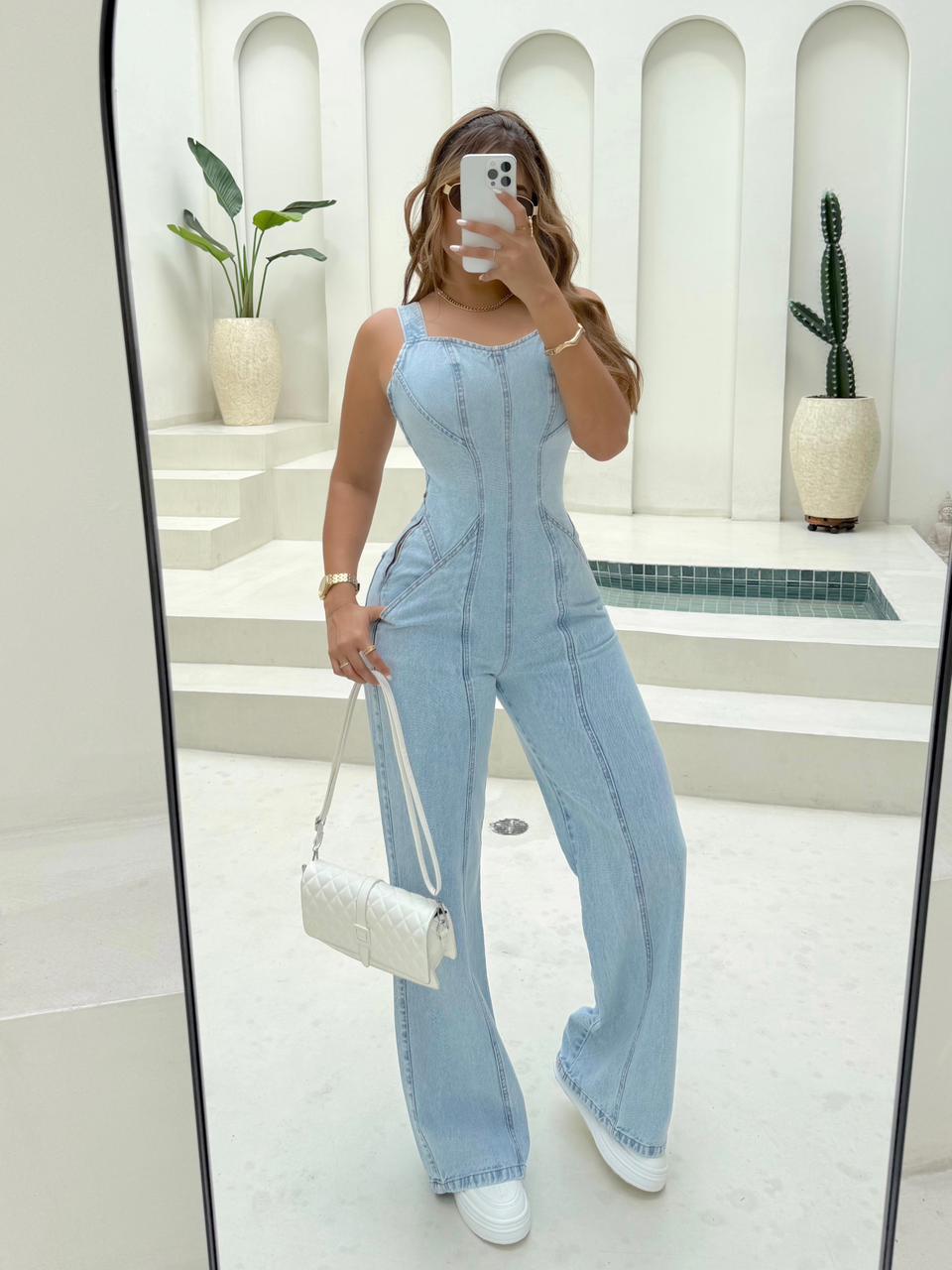 Enterizo Largo Denim Mae (Todos Los Colores)