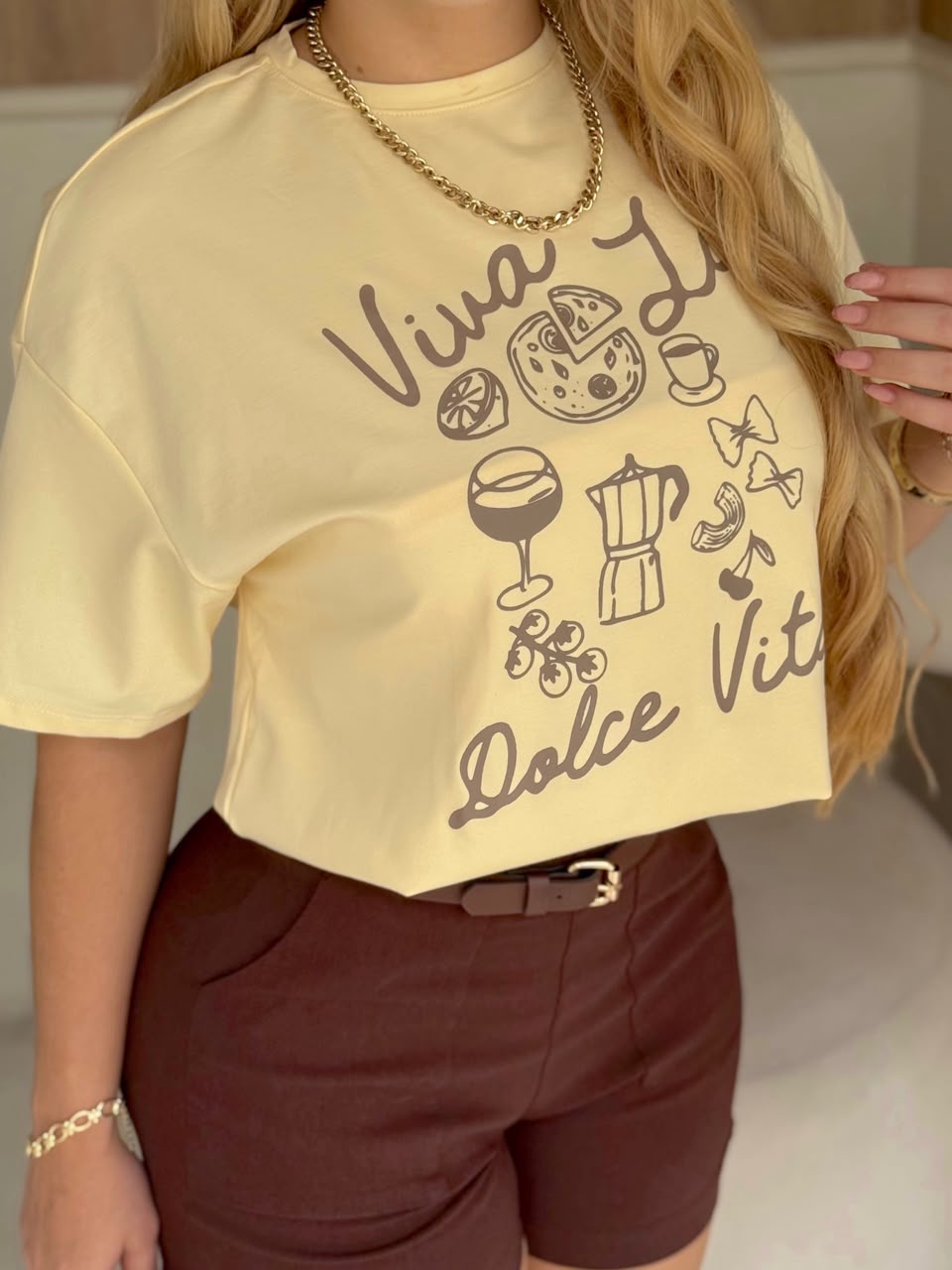 Camiseta Oversized Dolce Vita (Todos los Colores)